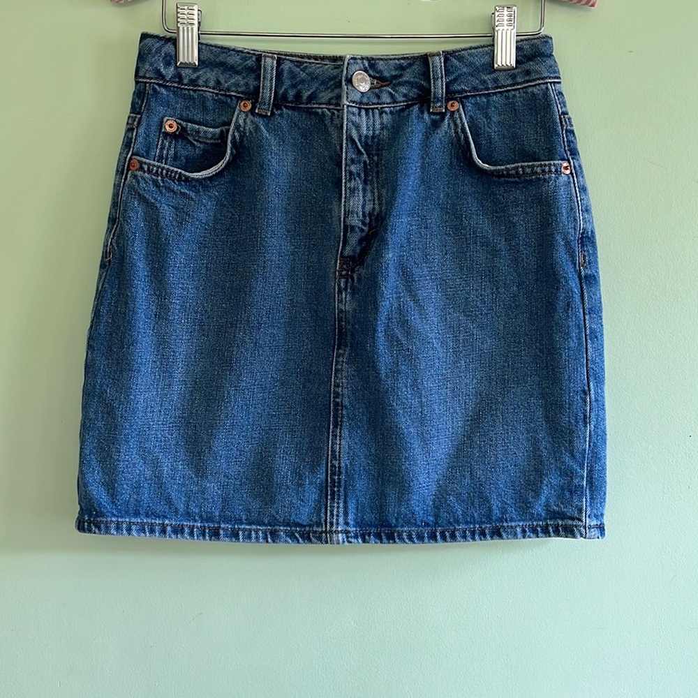 TopShop  Denim Mini Skirt
